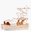 Women Platforms Low 2129.10517 Platinum Leather MF Women Platforms Low 2129.10517 Platinum Leather MF