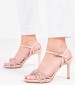 Women Sandal High 2142.70622 Nude Leather MF