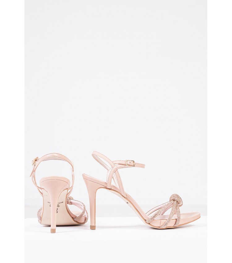 Women Sandal High 2142.70622 Nude Leather MF