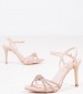 Women Sandal High 2142.70622 Nude Leather MF