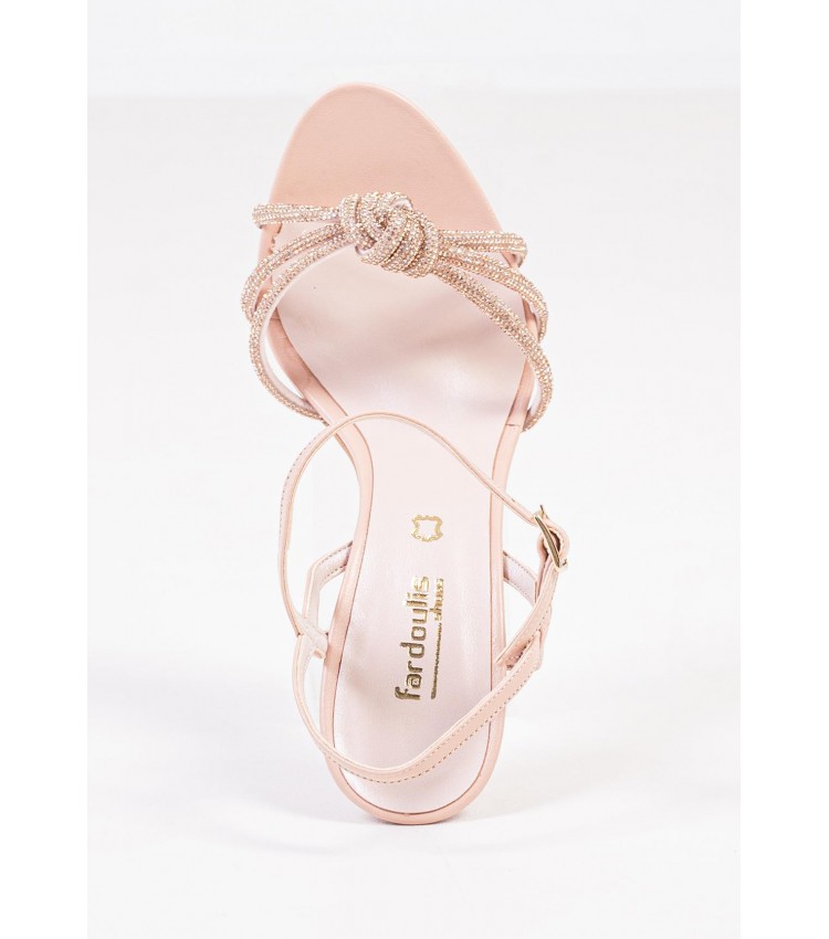 Women Sandal High 2142.70622 Nude Leather MF