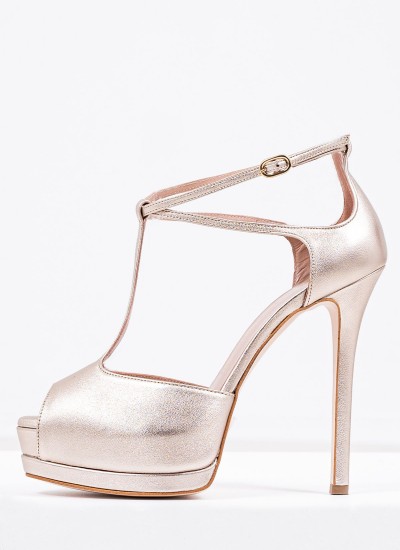 Women Pumps & Peeptoes High Hello Beige Leather Nine West