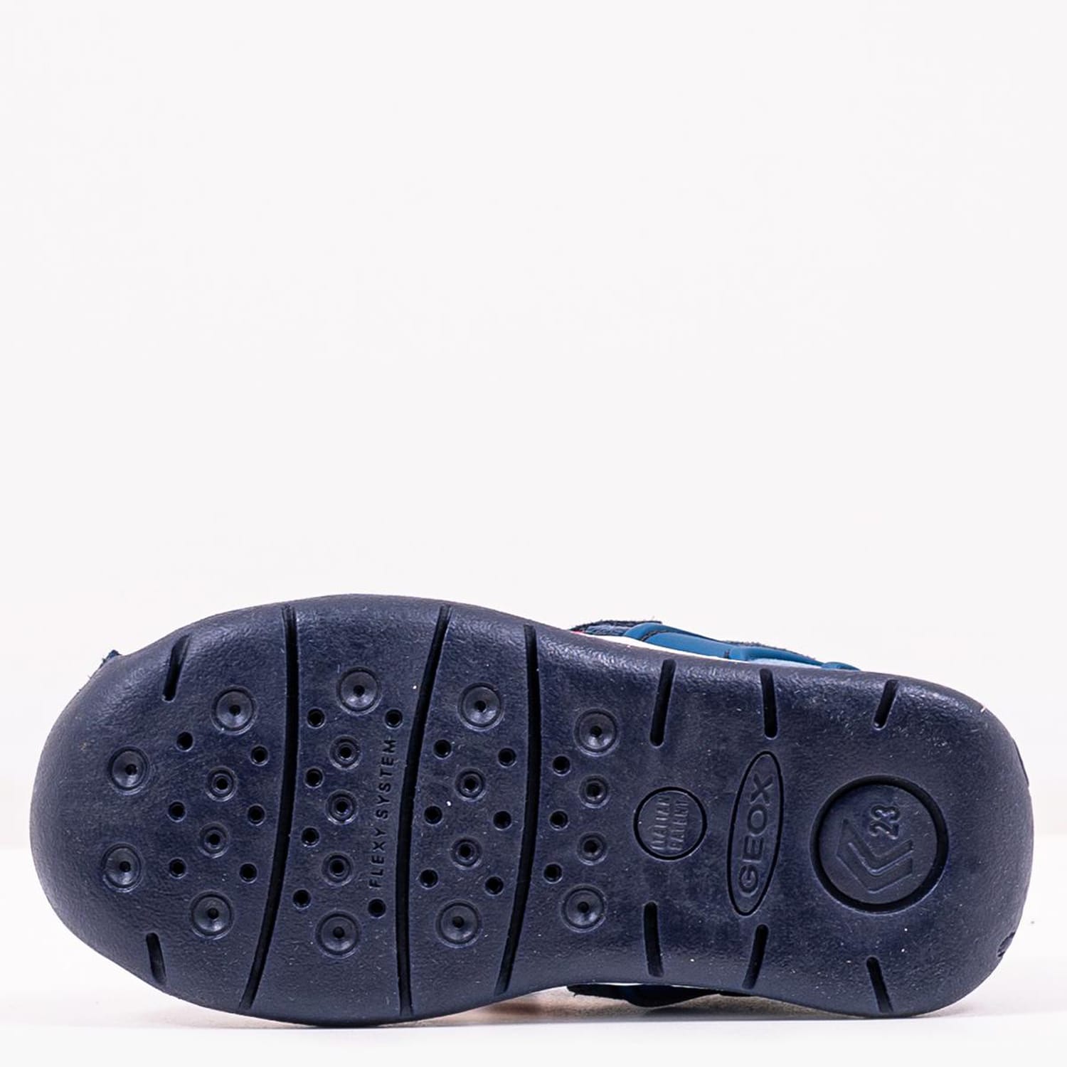 Kids Flip Flops & Sandals Each.B Blue Suede Leather Geox Kids Flip Flops & Sandals Each.B Blue Suede Leather Geox