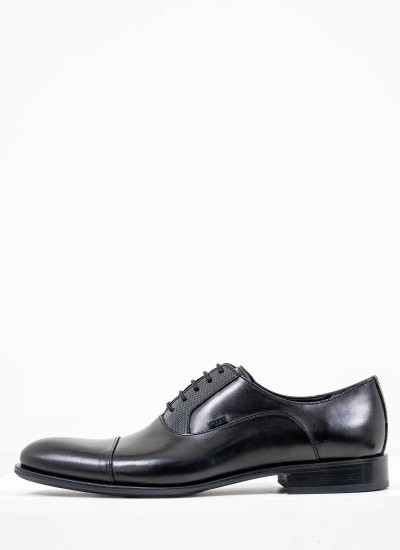 Men Shoes Q5625 Black Leather Boss shoes