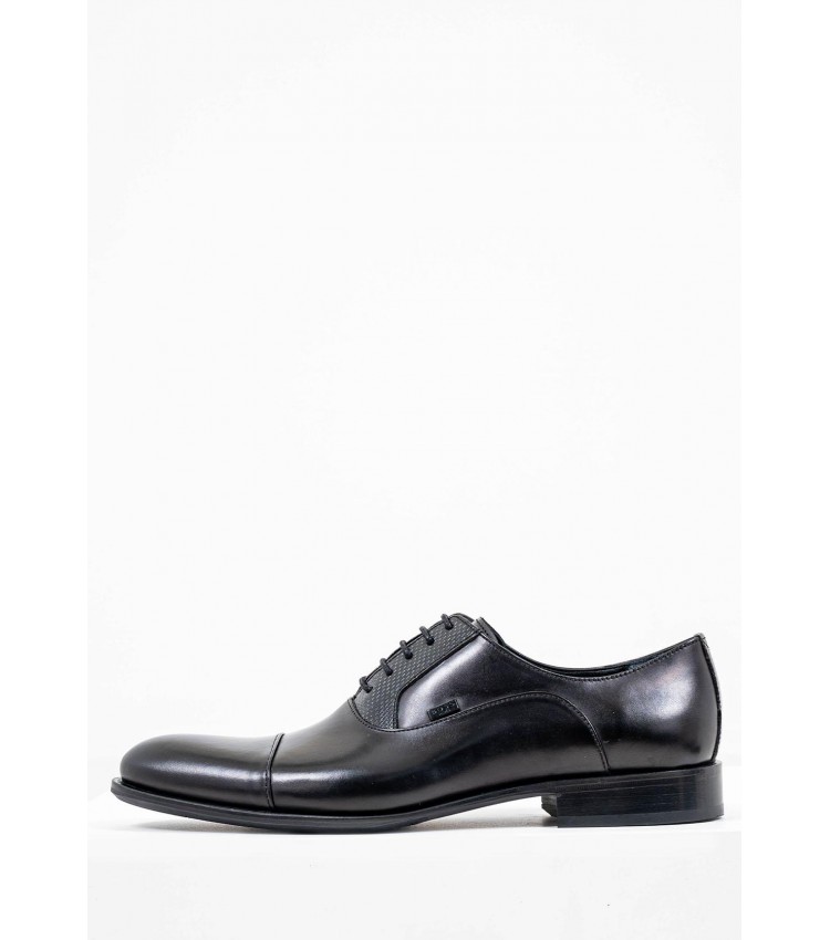 Men Shoes Q5625 Black Leather Boss shoes