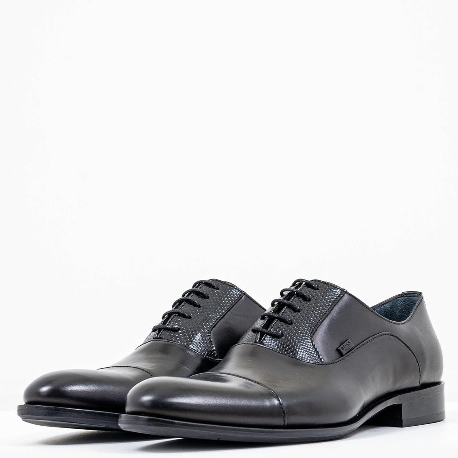 Ανδρικά Παπούτσια Δετά Q5625 Μαύρο Δέρμα Boss shoes Ανδρικά Παπούτσια Δετά Q5625 Μαύρο Δέρμα Boss shoes