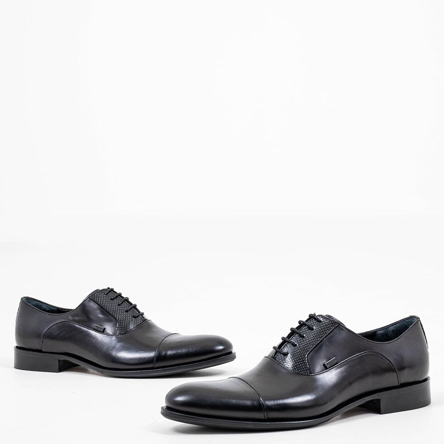 Ανδρικά Παπούτσια Δετά Q5625 Μαύρο Δέρμα Boss shoes Ανδρικά Παπούτσια Δετά Q5625 Μαύρο Δέρμα Boss shoes