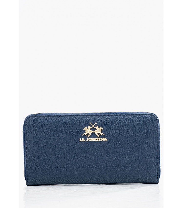 Women Wallets Wallet.Gab Blue Eco-Leather La Martina