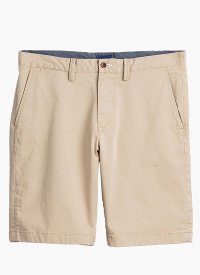 Ανδρικές Βερμούδες Twill.Shorts Μπεζ Βαμβάκι GANT
