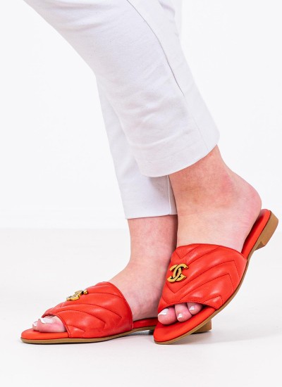 Γυναικεία Flats Gizeh.BS Ανθρακί Δέρμα Birkenstock