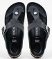 Γυναικεία Flats Gizeh.Big.Buckle Μαύρο Δέρμα Birkenstock