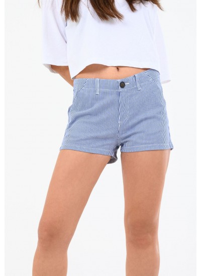 Women Skirts - Shorts Chino.Shorts.H Blue Cotton Superdry