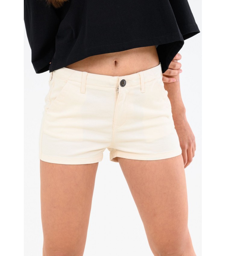 Women Skirts - Shorts Chino.Shorts.H Beige Cotton Superdry