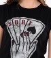 Women T-Shirts - Tops Military.Vest Black Cotton Superdry