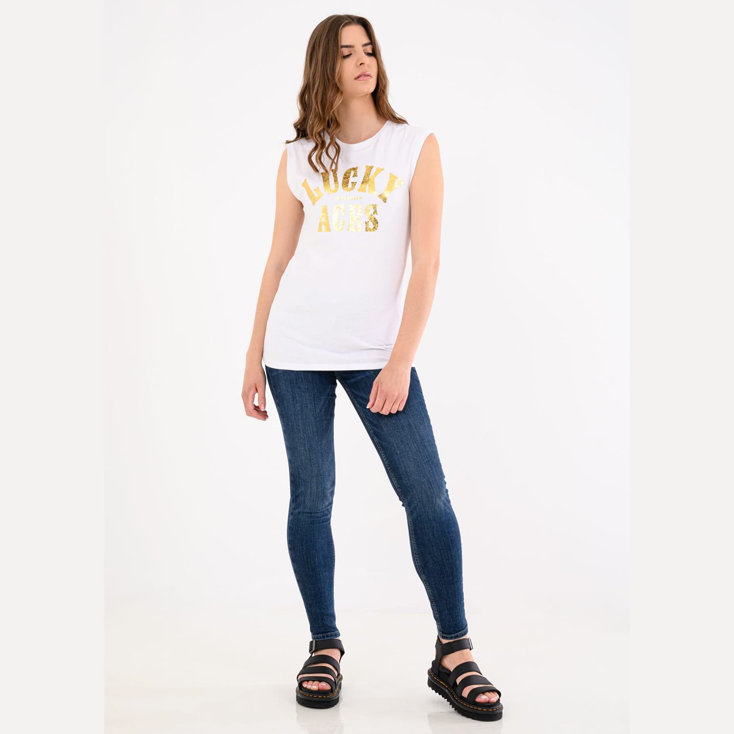 Γυναικείες Μπλούζες - Τοπ Military.Vest Άσπρο Βαμβάκι Superdry Γυναικείες Μπλούζες - Τοπ Military.Vest Άσπρο Βαμβάκι Superdry