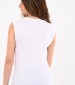 Women T-Shirts - Tops Military.Vest White Cotton Superdry
