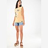 Women T-Shirts - Tops Military.Vest Beige Cotton Superdry Women T-Shirts - Tops Military.Vest Beige Cotton Superdry