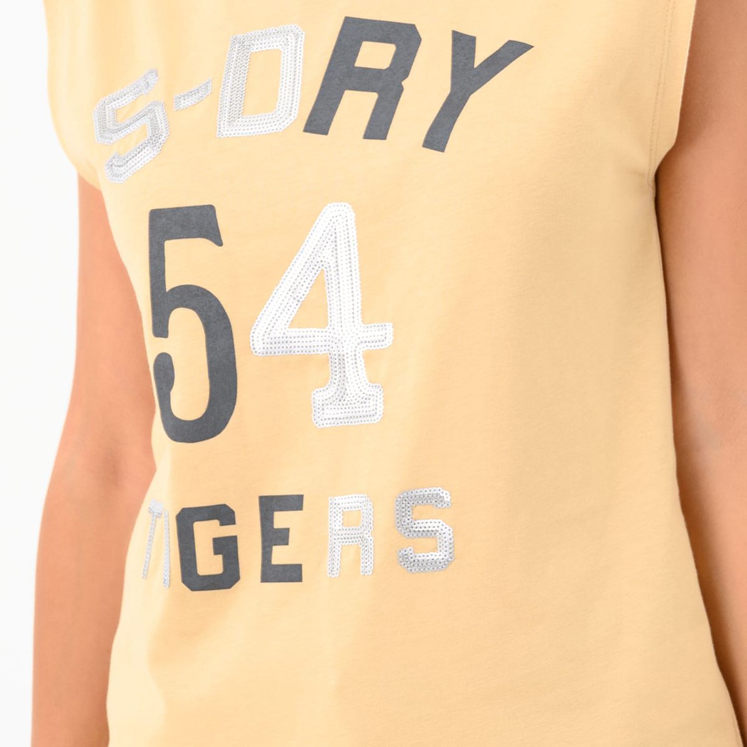 Women T-Shirts - Tops Military.Vest Beige Cotton Superdry Women T-Shirts - Tops Military.Vest Beige Cotton Superdry