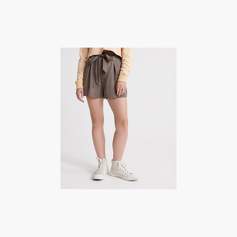 Women Skirts - Shorts Paper.Bag Olive Superdry