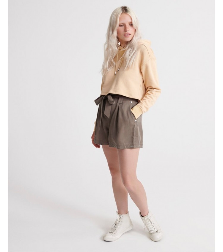 Women Skirts - Shorts Paper.Bag Olive Superdry