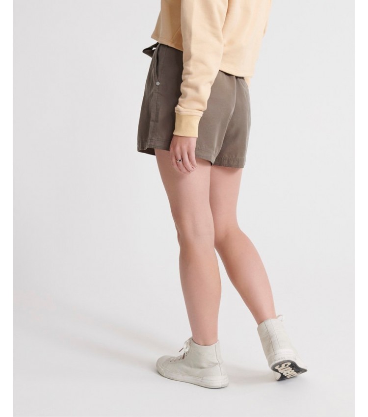 Women Skirts - Shorts Paper.Bag Olive Superdry