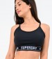 Women T-Shirts - Tops Sport.Bra Black Polyester Superdry