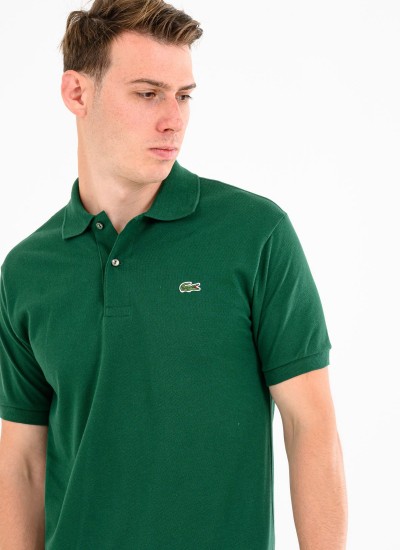 Ανδρικές Μπλούζες L1212 Πράσινο Βαμβάκι Lacoste