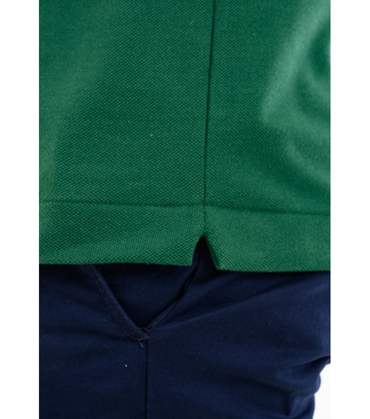 Ανδρικές Μπλούζες L1212 Πράσινο Βαμβάκι Lacoste