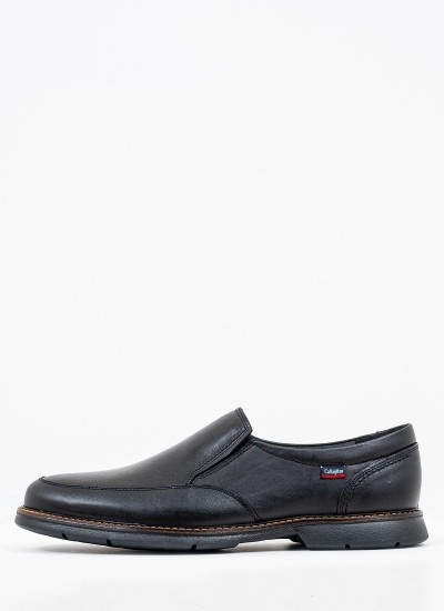 Men Moccasins 46701 Black Leather Callaghan