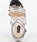 Γυναικεία Πέδιλα Ψηλά Ilov3 Ασημί ECOleather Nine West