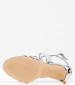 Women Sandal High Ilov3 Silver Eco-Leather Nine West