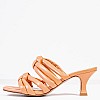Women Mules 45.152 Somon Leather MAKIS KOTRIS Women Mules 45.152 Somon Leather MAKIS KOTRIS