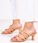 Women Mules 45.152 Somon Leather MAKIS KOTRIS