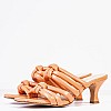 Women Mules 45.152 Somon Leather MAKIS KOTRIS Women Mules 45.152 Somon Leather MAKIS KOTRIS