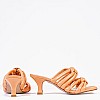 Women Mules 45.152 Somon Leather MAKIS KOTRIS Women Mules 45.152 Somon Leather MAKIS KOTRIS