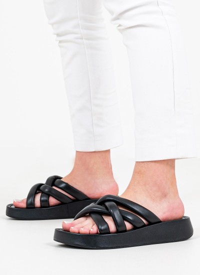 Γυναικεία Flats Gizeh.BS Ανθρακί Δέρμα Birkenstock