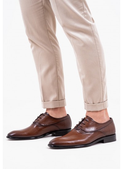 Men Shoes 4210 Brown Leather Perlamoda