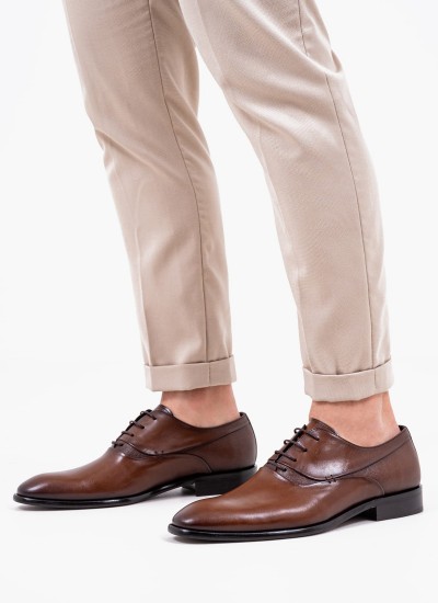 Men Shoes 4210 Brown Leather Perlamoda