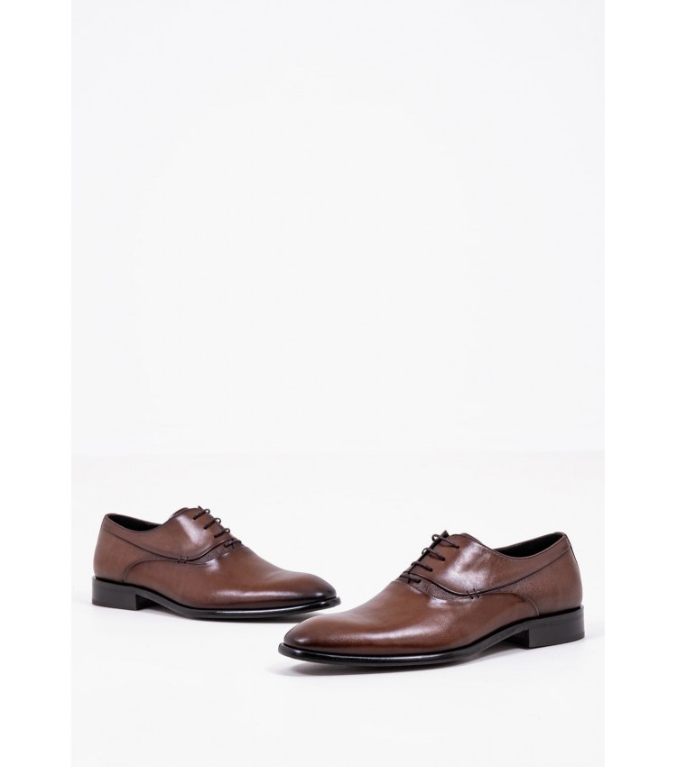 Men Shoes 4210 Brown Leather Perlamoda