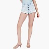 Women Skirts - Shorts Alexia LightBlue Cotton Guess Women Skirts - Shorts Alexia LightBlue Cotton Guess