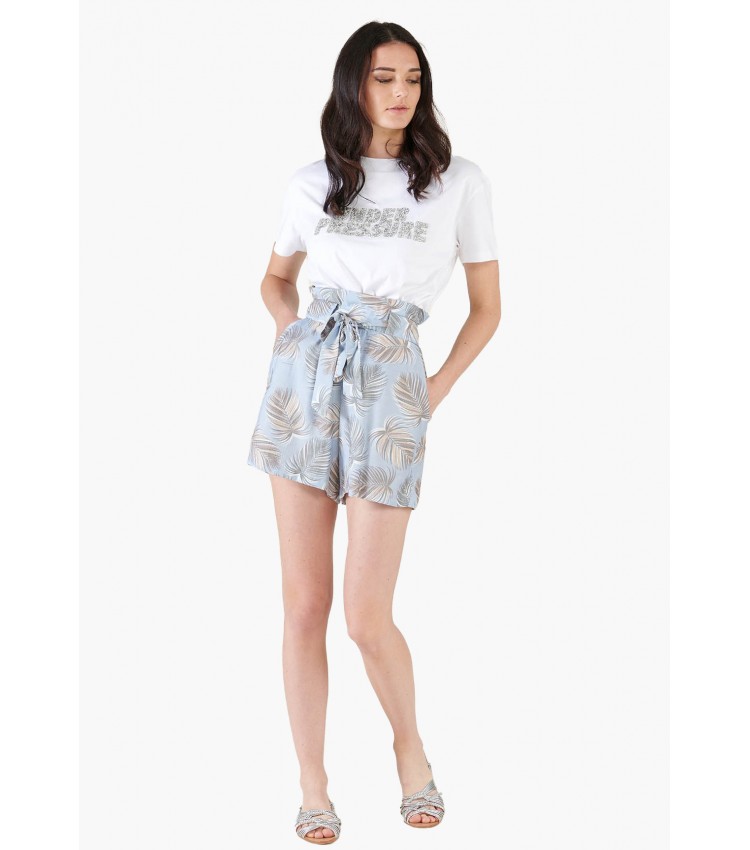 Women Skirts - Shorts Kenly LightBlue Polyester Silvian Heach