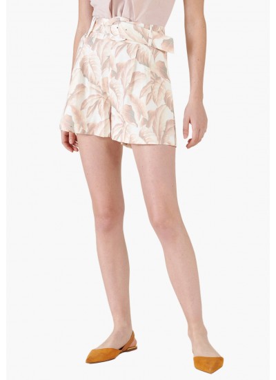 Women Skirts - Shorts Mantova Beige Silvian Heach