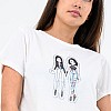Γυναικείες Μπλούζες - Τοπ Bitmoj Άσπρο Βαμβάκι Kendall+Kylie Μπλούζες - Τοπ Kendall+Kylie Bitmoj-White