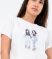 Women T-Shirts - Tops Bitmoj White Cotton Kendall+Kylie
