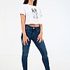 Γυναικείες Μπλούζες - Τοπ Bitmoj Άσπρο Βαμβάκι Kendall+Kylie Μπλούζες - Τοπ Kendall+Kylie Bitmoj-White
