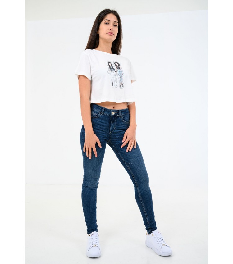 Women T-Shirts - Tops Bitmoj White Cotton Kendall+Kylie