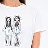 Γυναικείες Μπλούζες - Τοπ Bitmoj Άσπρο Βαμβάκι Kendall+Kylie Μπλούζες - Τοπ Kendall+Kylie Bitmoj-White