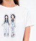 Women T-Shirts - Tops Bitmoj White Cotton Kendall+Kylie