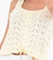 Women T-Shirts - Tops Lace.Tank Beige Cotton Kendall+Kylie
