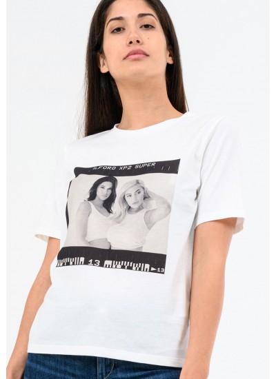 Women T-Shirts - Tops Photo.Square White Cotton Kendall+Kylie